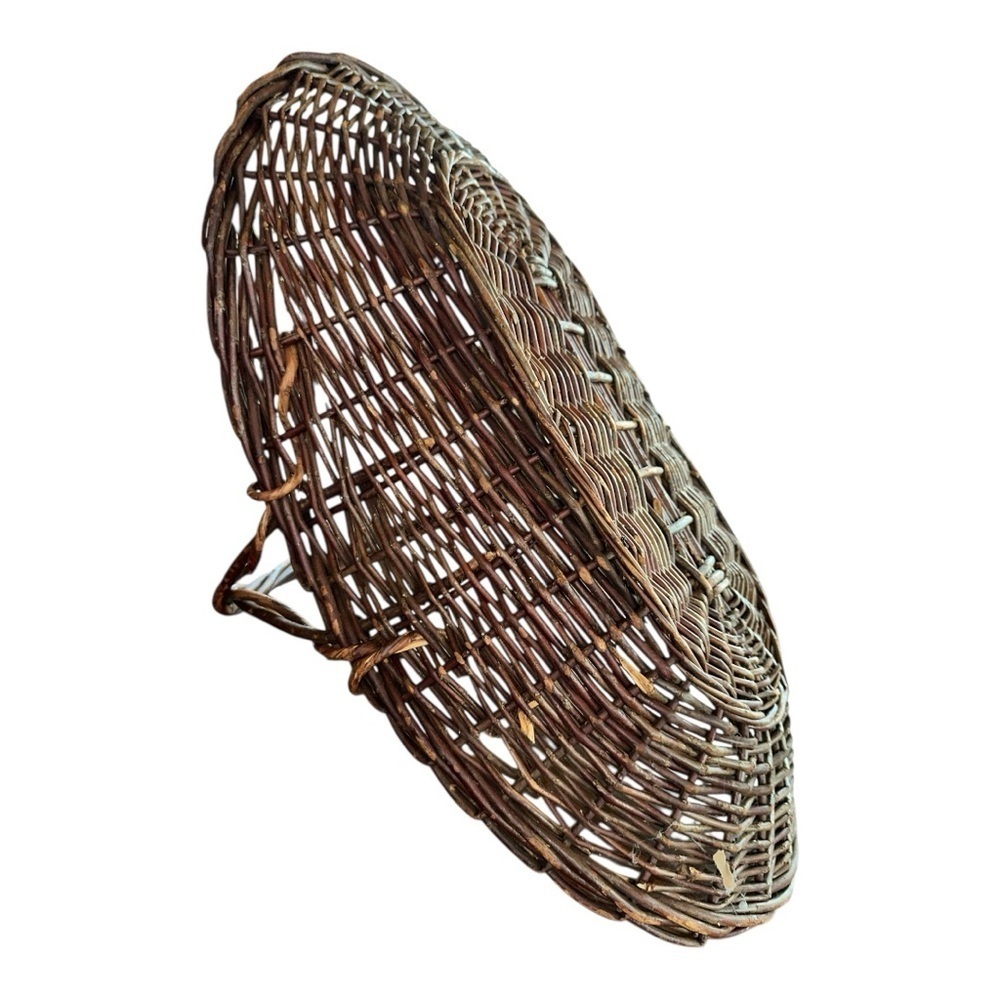 Large Handmade Brown Wicker 30” log Basket - Picture 5 of 16